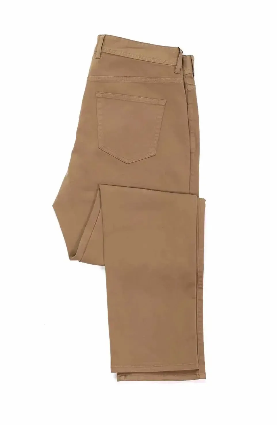 365 | Chestnut Stretch Cotton Sateen 5 Pocket Pants