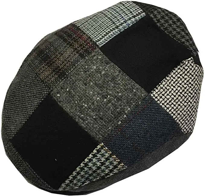 A--Capas Headwear Ivy Italian Wool Patchwork Cap,    Style# 1107