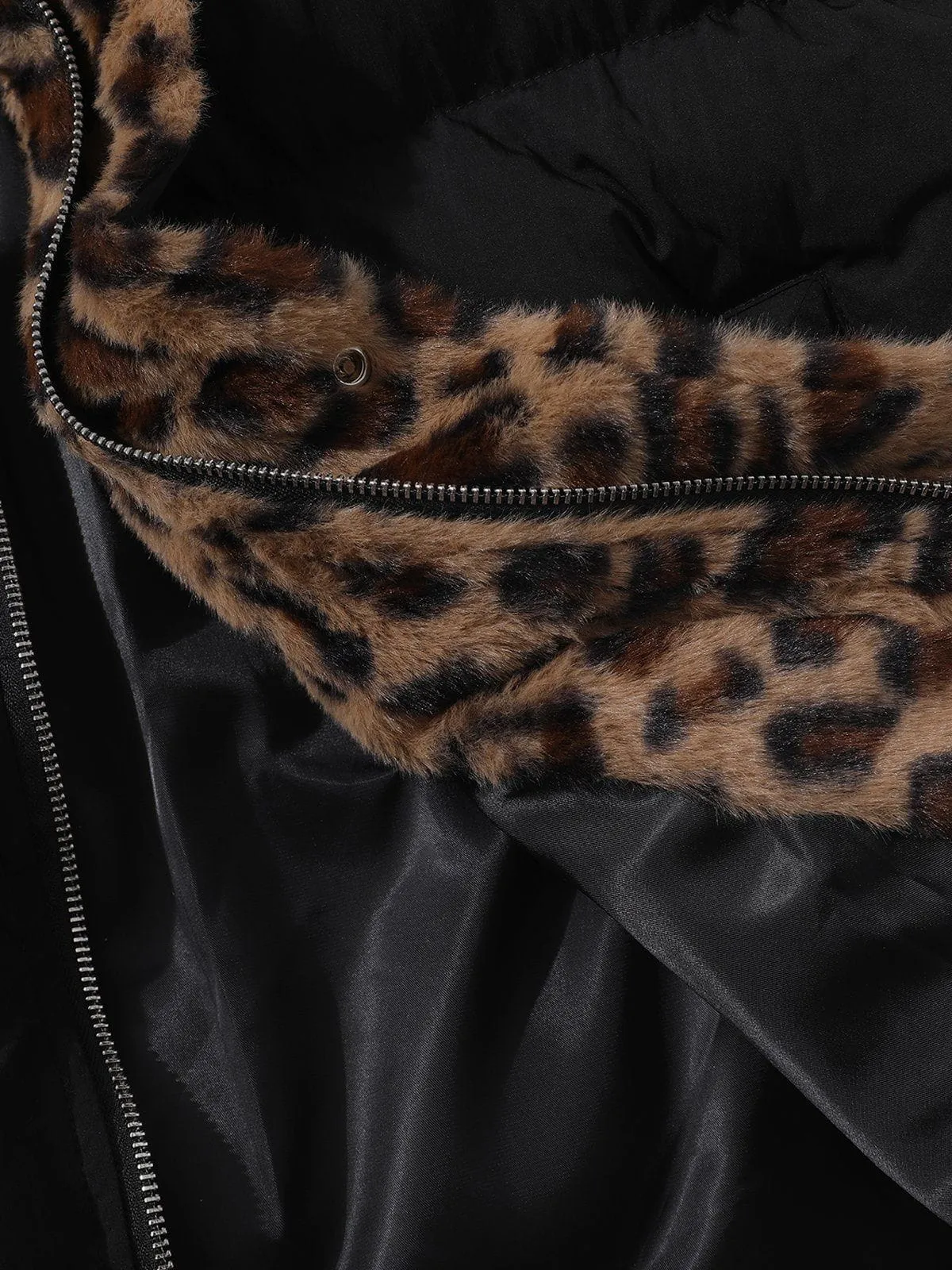 Aelfric Eden Leopard Print Collar Coat