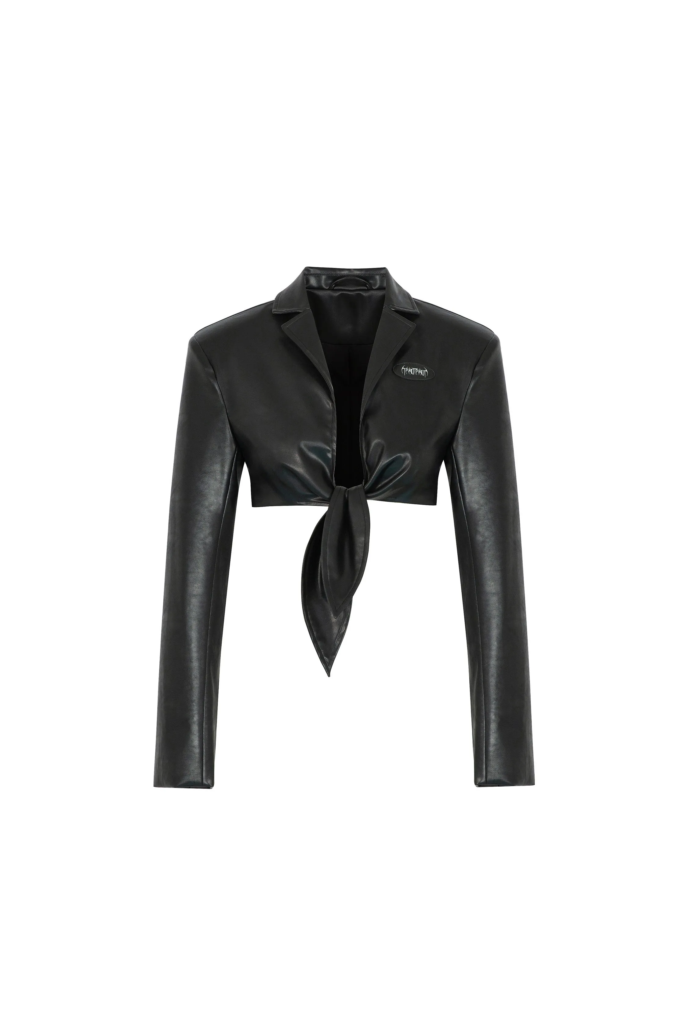 ASSASSIN waist short leather jacket