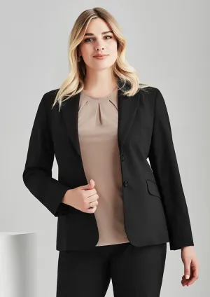 Biz Corporates Comfort Wool Stretch Womens Longline Jacket (64012)