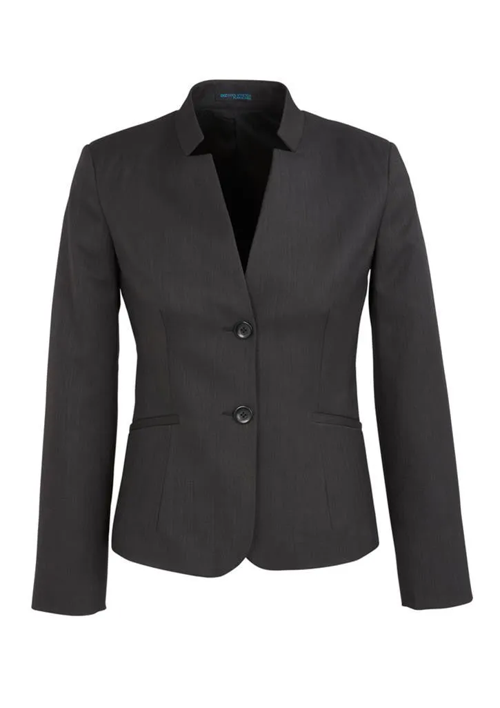 Biz Corporates Womens Cool Stretch Short Jacket with Reverse Lapel (60113)