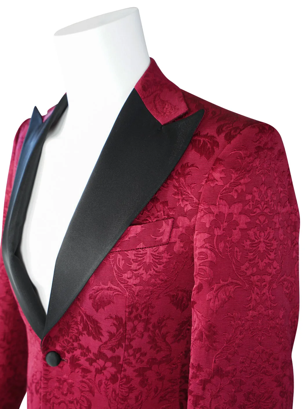 Burgundy & Black Fiore Jacket