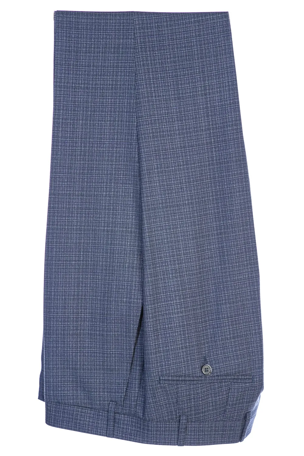 Canali Weave With Notch Lapel Suit in Blue