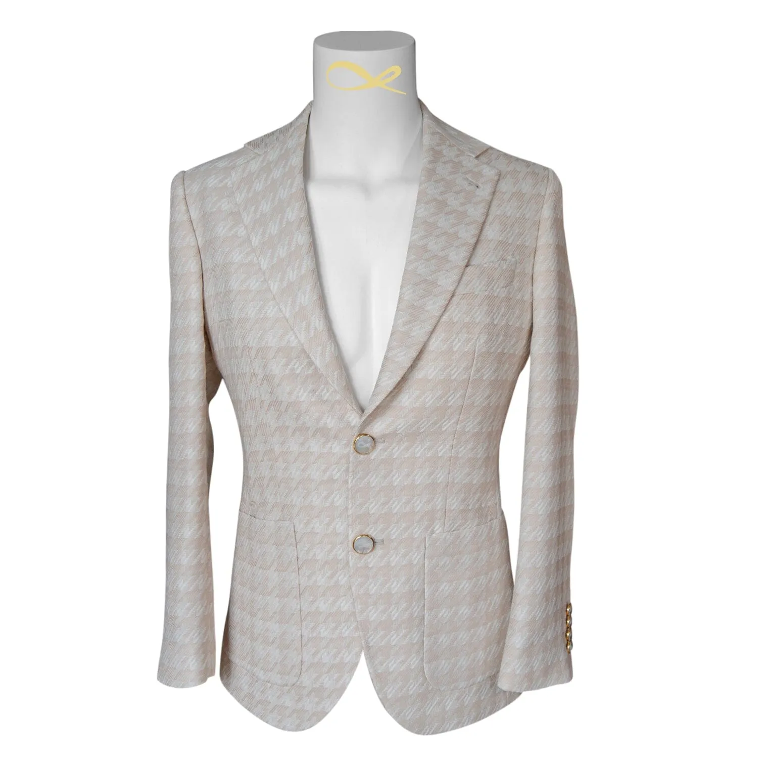 Cashew Crema Houndstooth Jacket