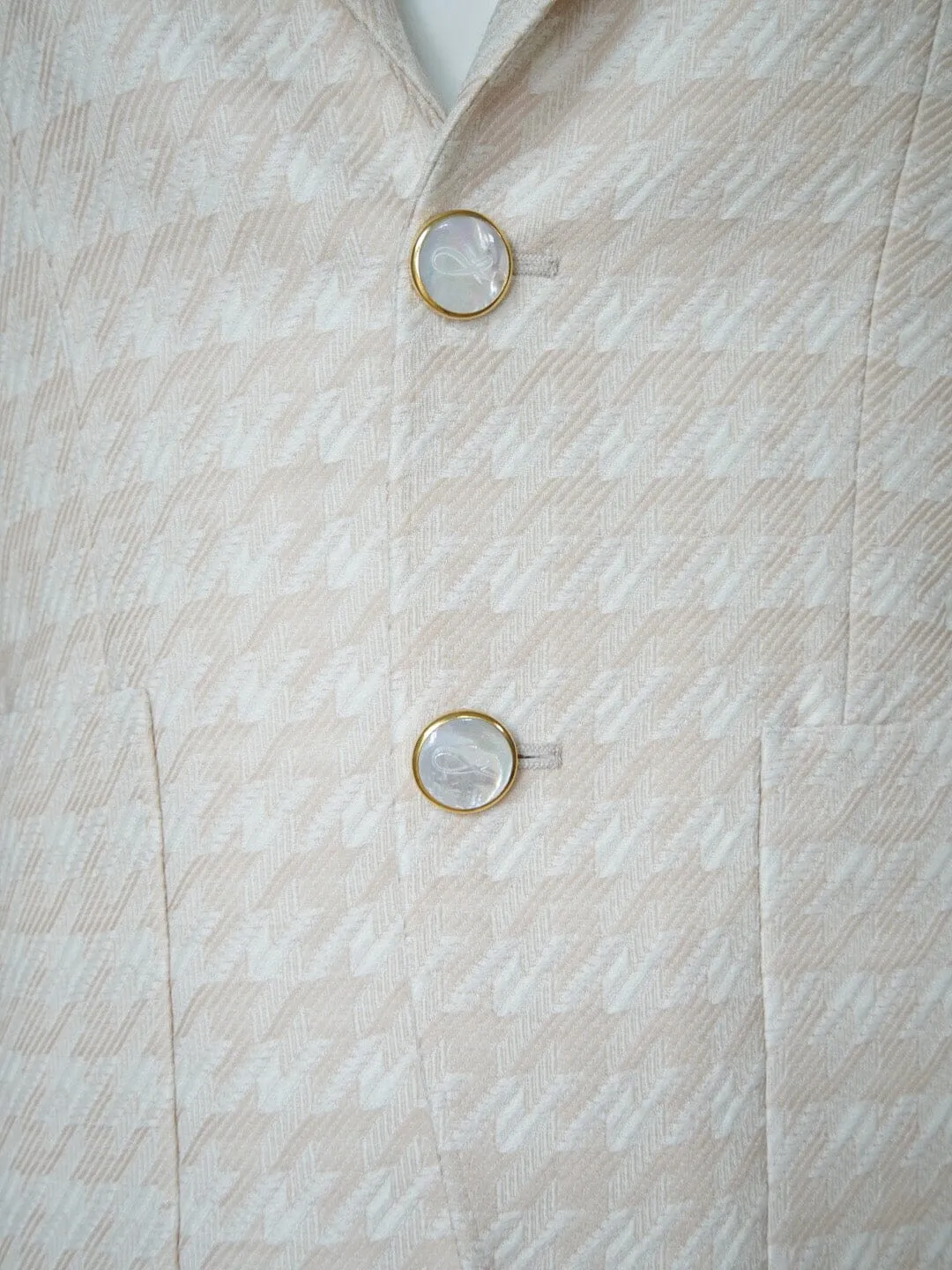 Cashew Crema Houndstooth Jacket