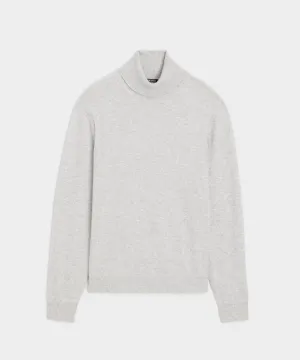 Cashmere Turtleneck in Heather Grey