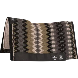 Classic Equine 34"X38" 1" Zone Blanket Top Saddle Pad- Black/Cashmere