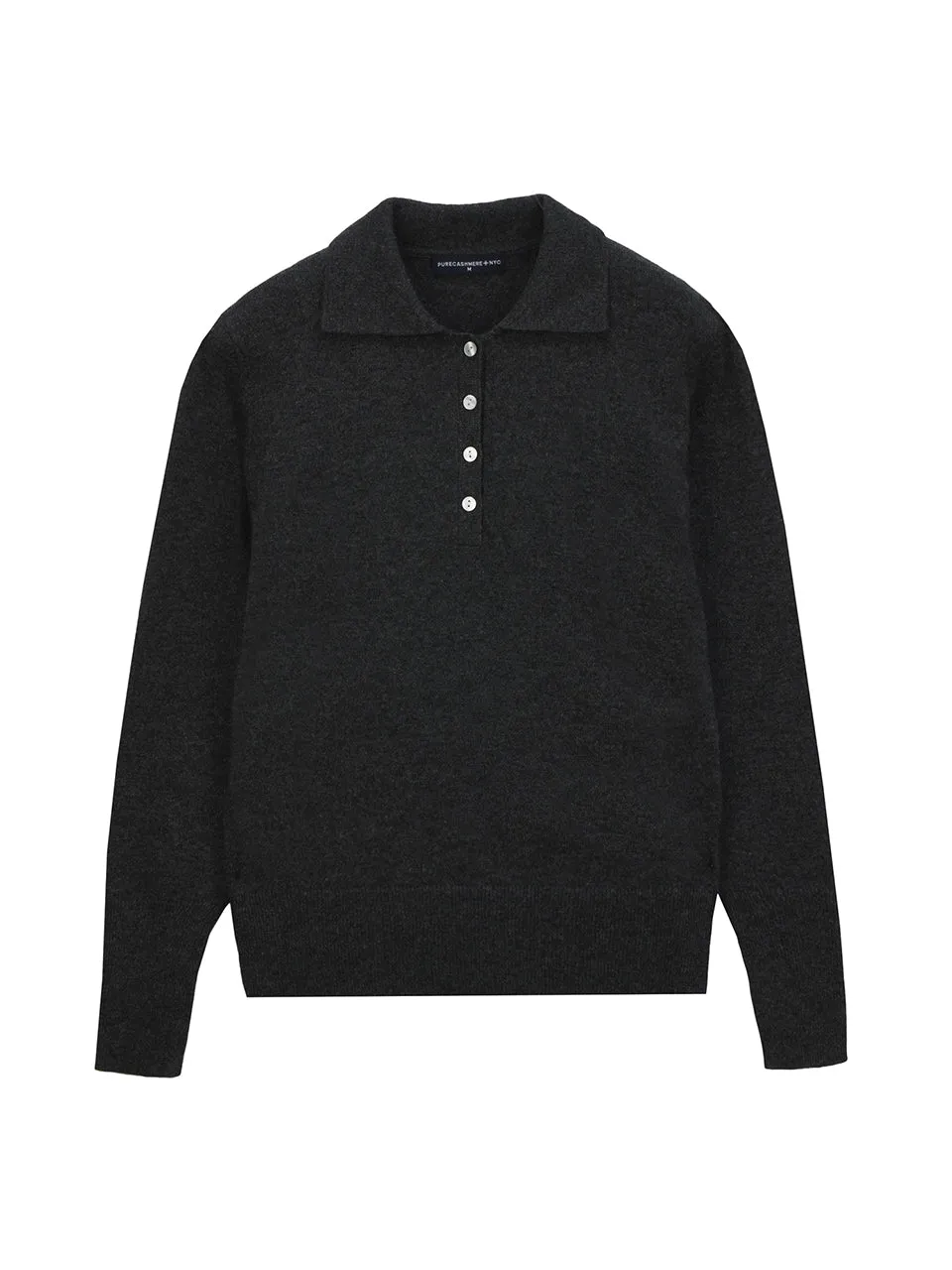 Classic Polo Sweater_Graphite