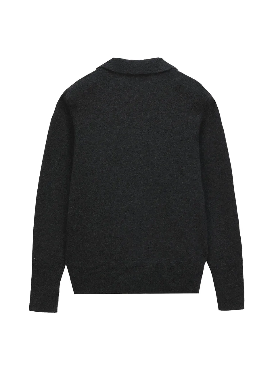 Classic Polo Sweater_Graphite