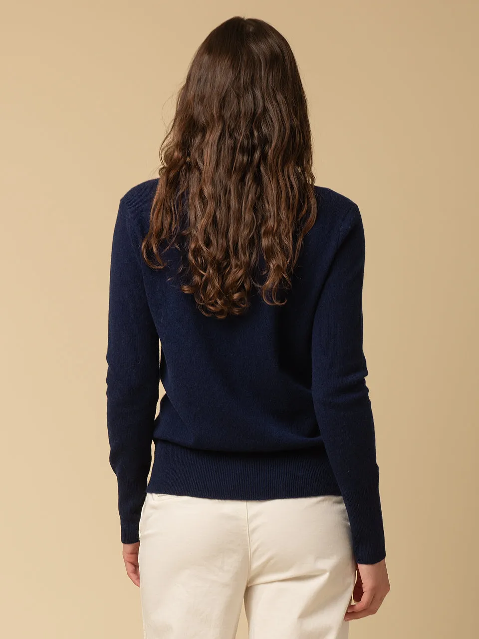 Classic Polo Sweater_Navy