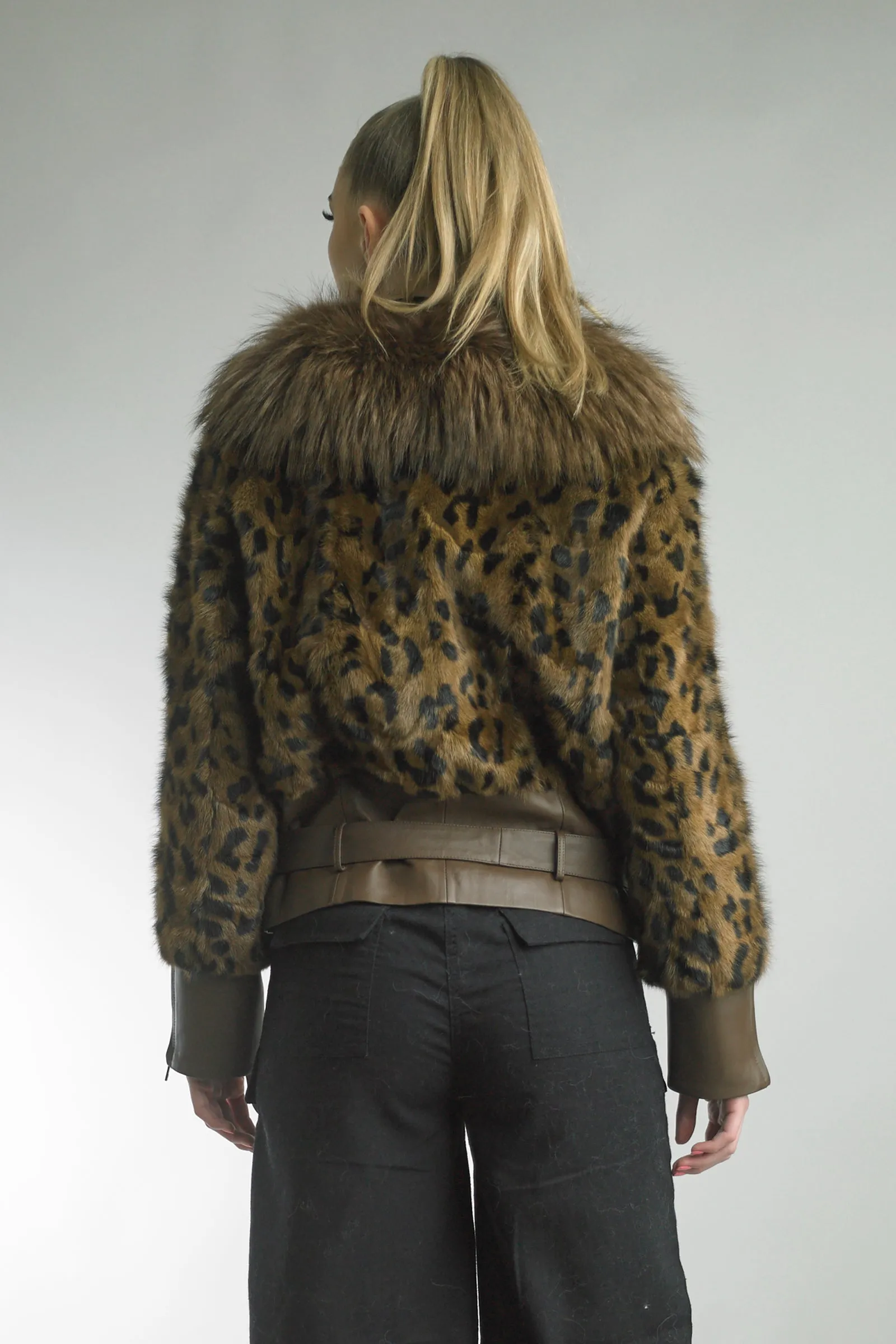 Diana Rosh Mink and Fox Collar Jacket