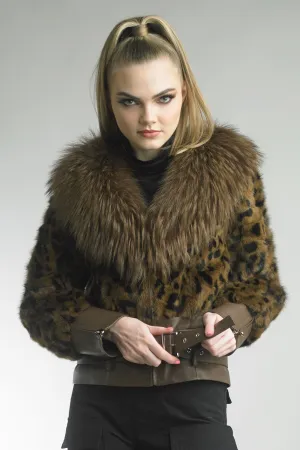 Diana Rosh Mink and Fox Collar Jacket