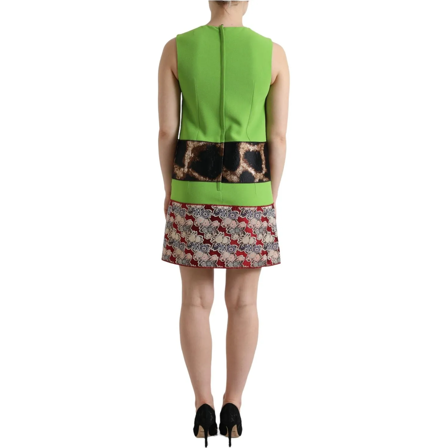 Dolce & Gabbana Chic Apple Green Shift Dress