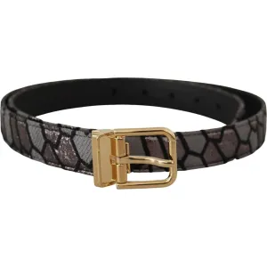 Dolce & Gabbana Multicolor Leather Statement Belt