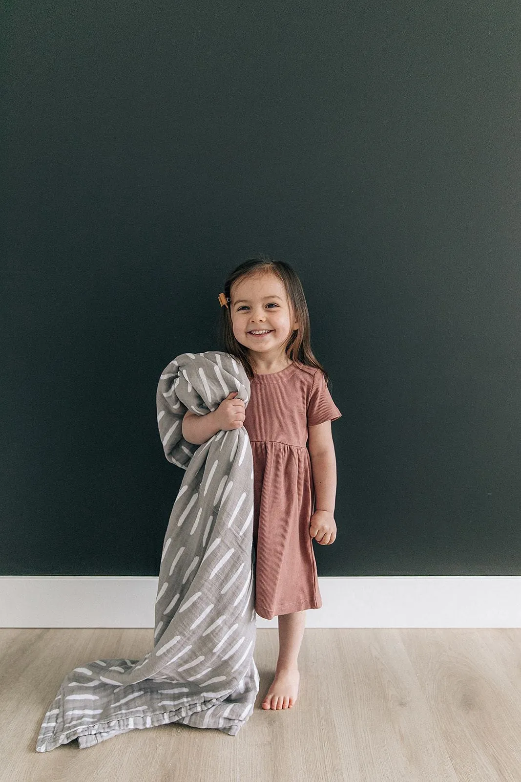 DUSTY ROSE RIBBED DRESS