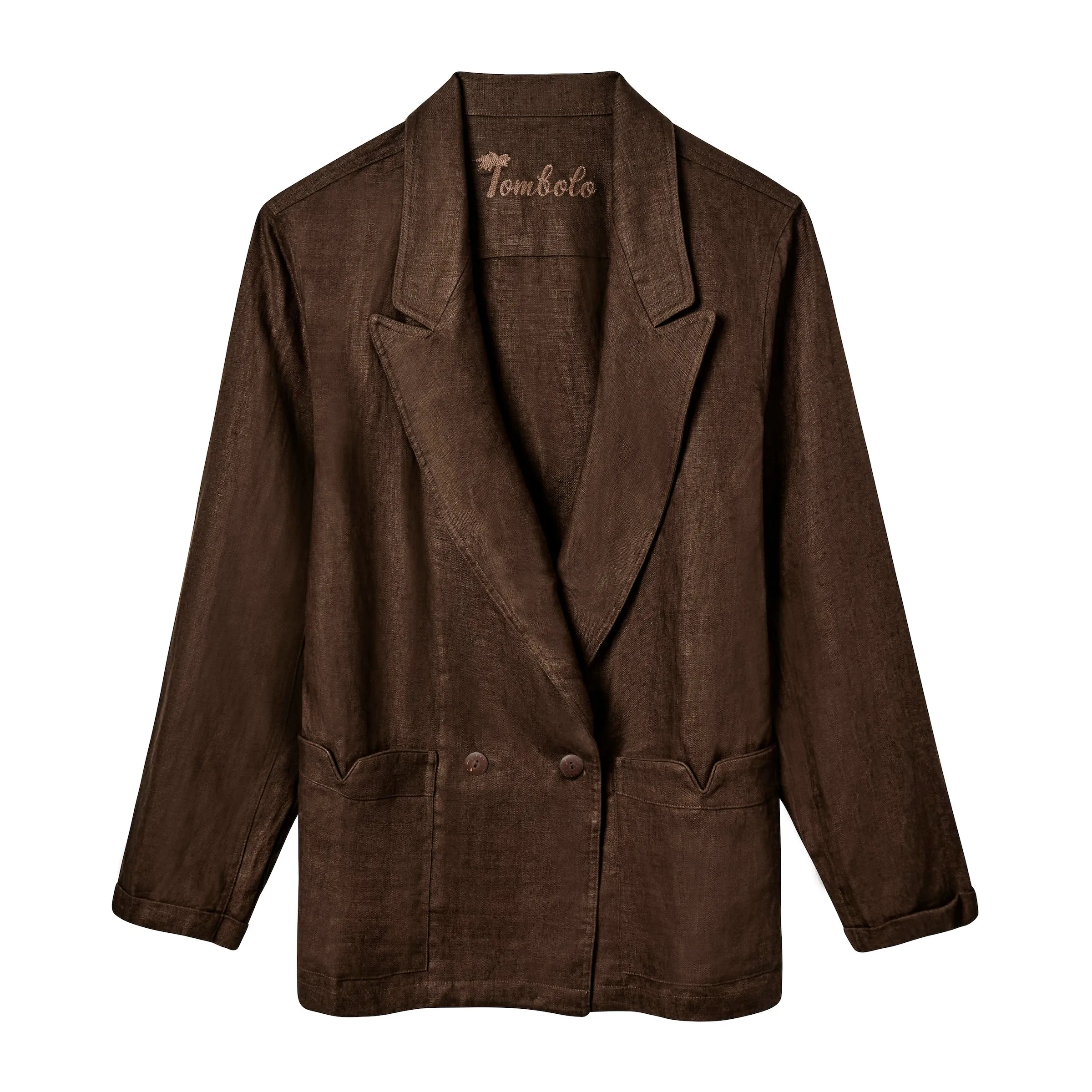 Easy-Going Jacket (Brown Linen)