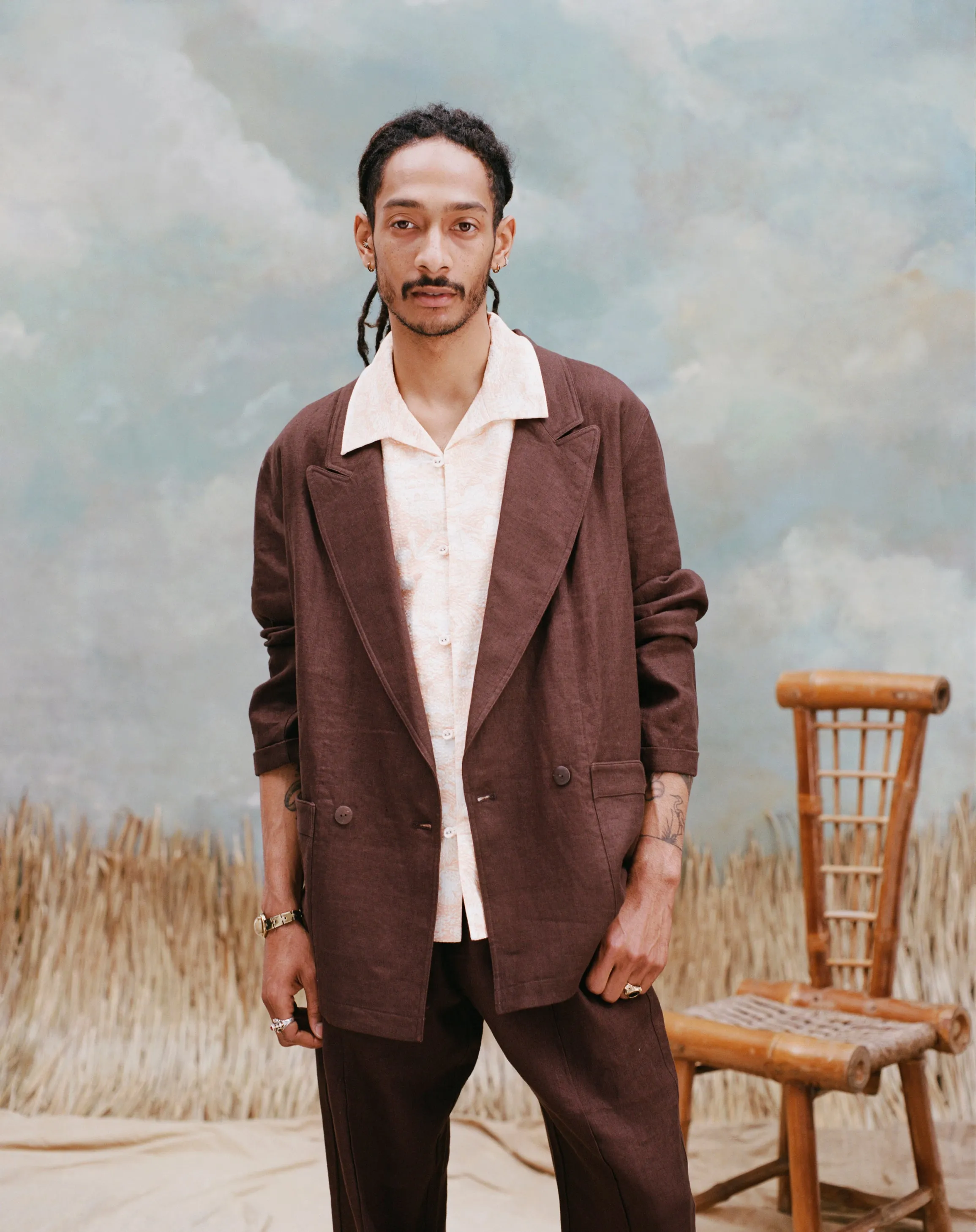 Easy-Going Jacket (Brown Linen)