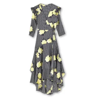 Ganni Calla Silk Wrap Dress