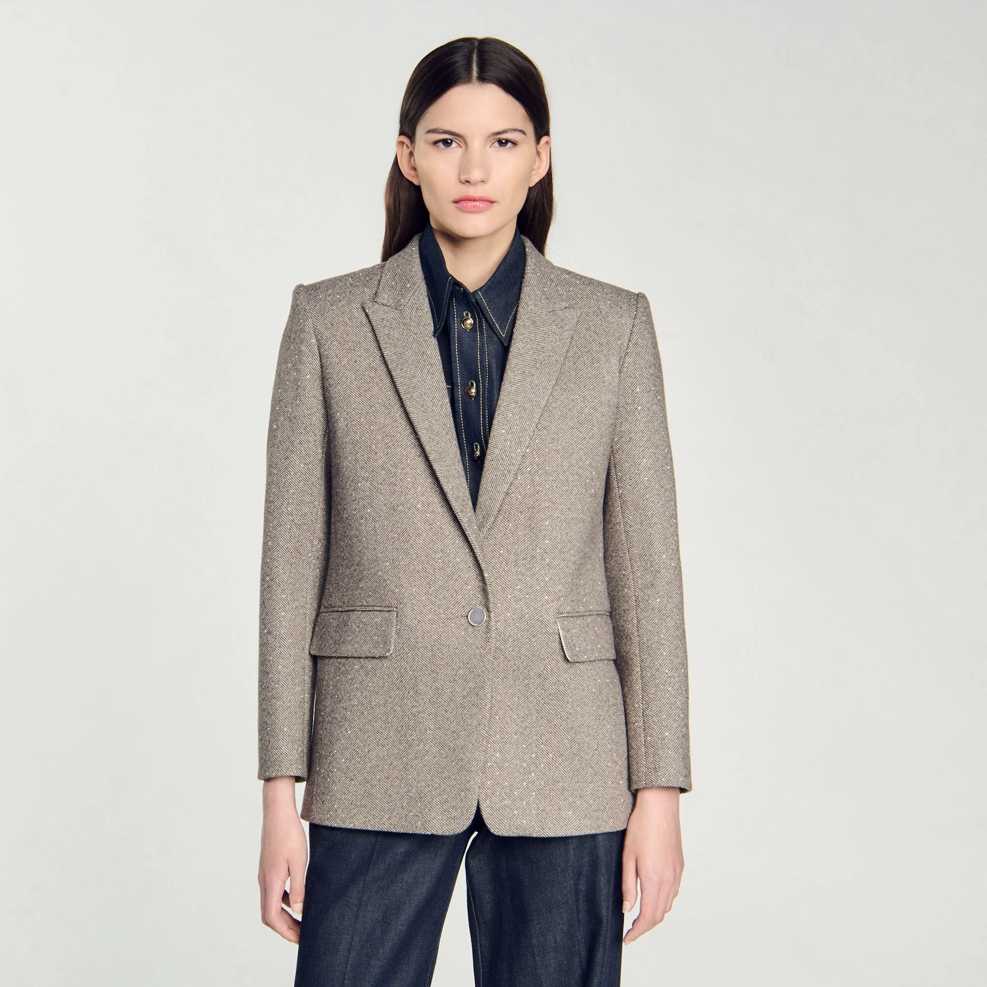 Herringbone Suit Jacket