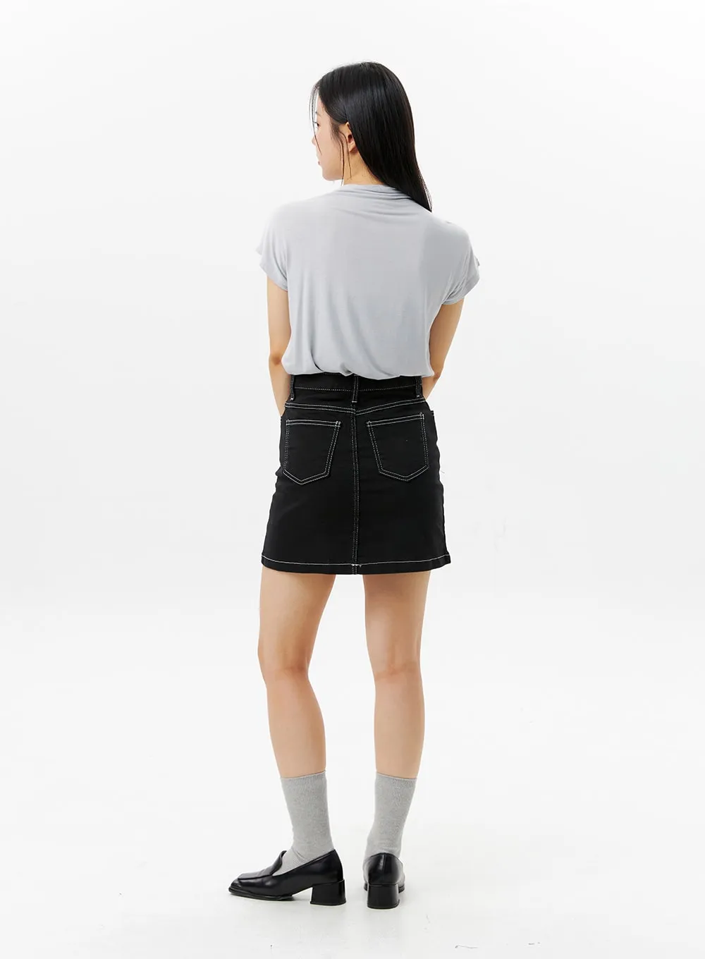 High Waist Mini Skirt OG302