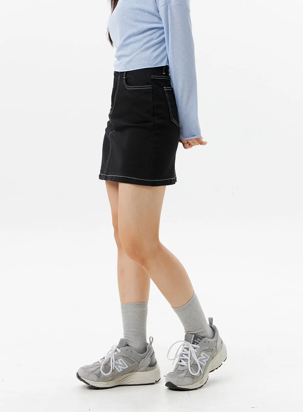 High Waist Mini Skirt OG302