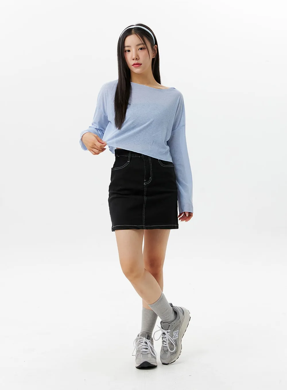 High Waist Mini Skirt OG302