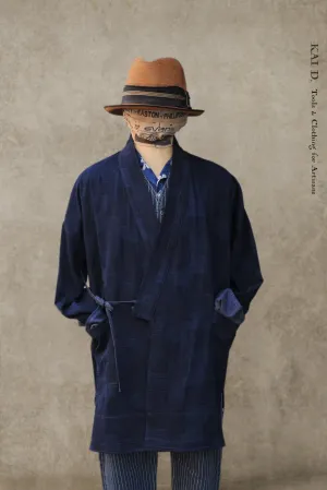 Japanese Farmer Coat - Patchwork Indigo Dark - S, M (NO RETURN)