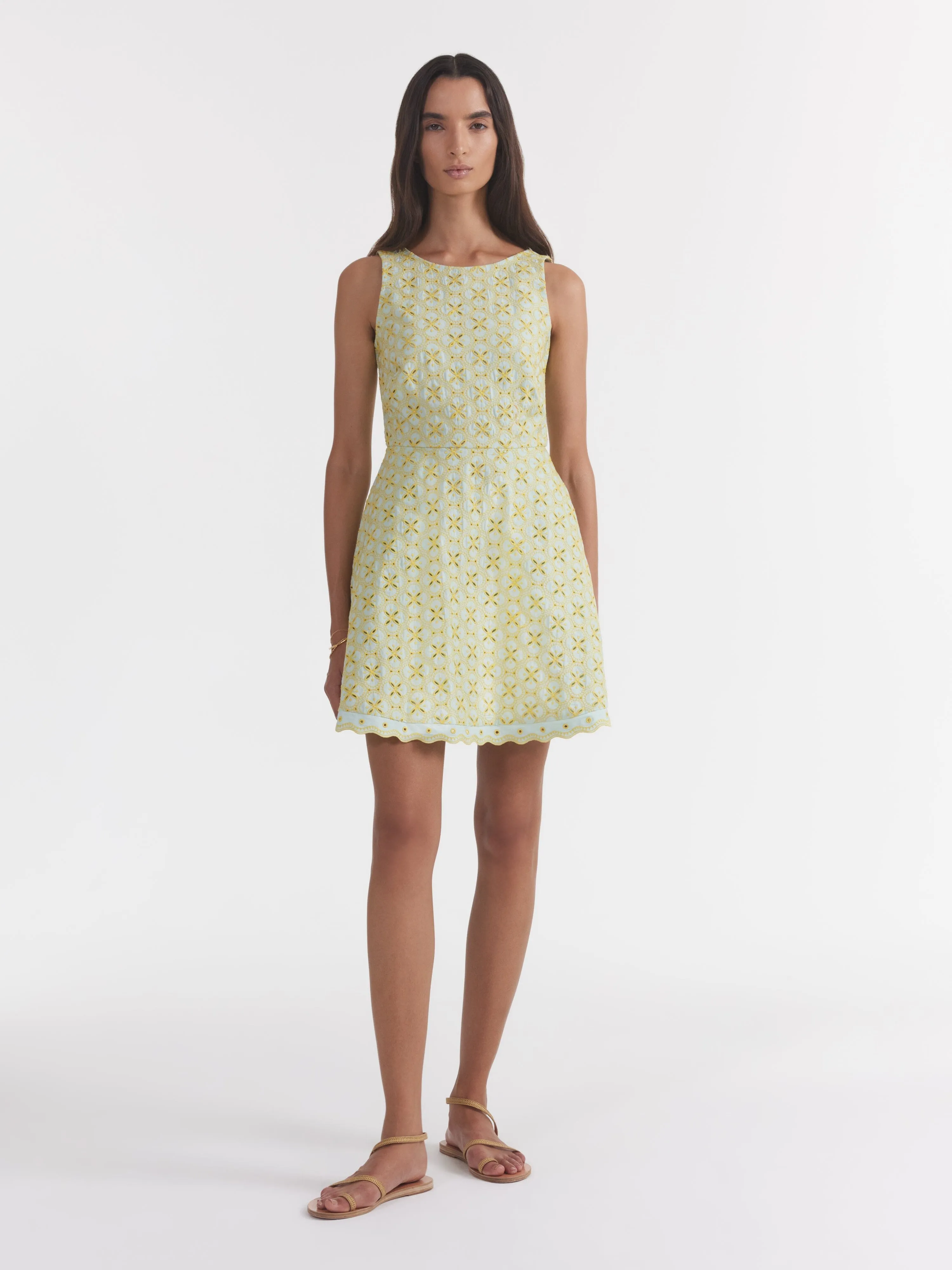 Jess E Dress in Duckegg Citrine