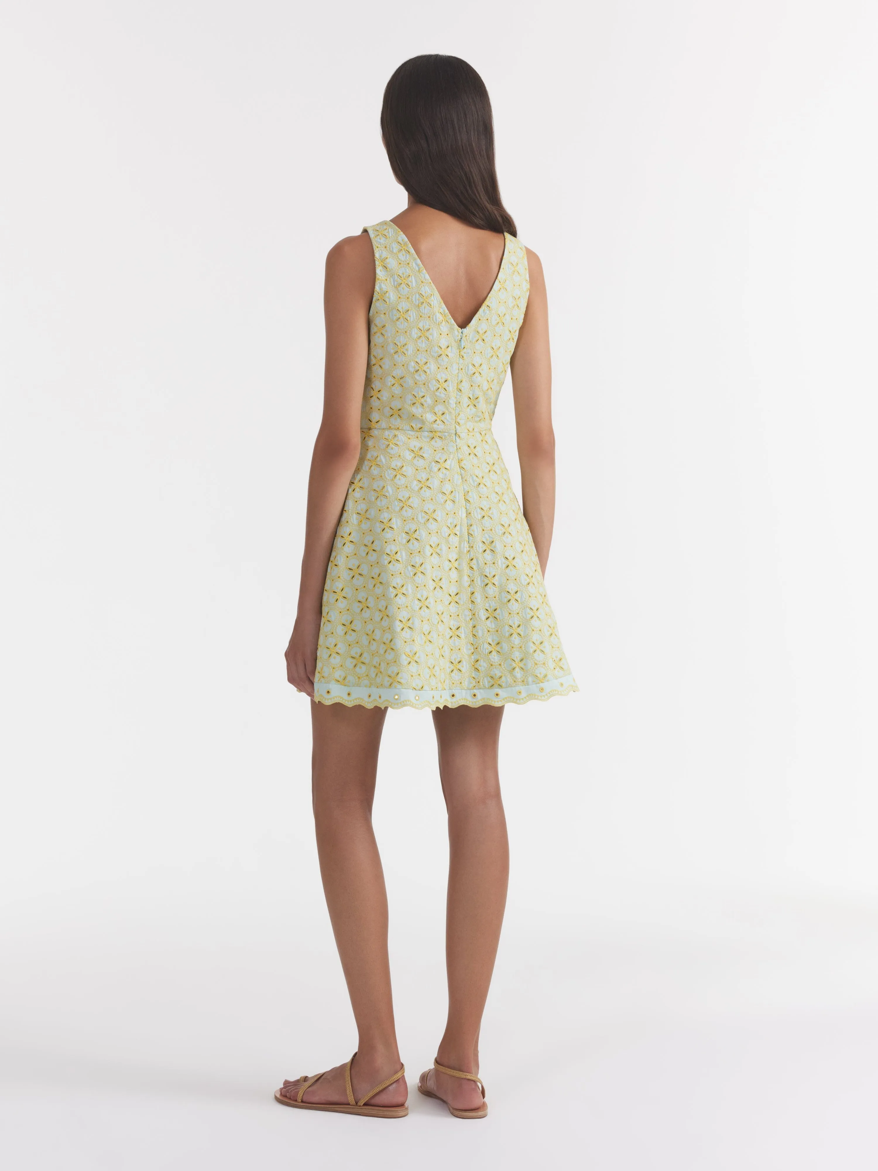 Jess E Dress in Duckegg Citrine