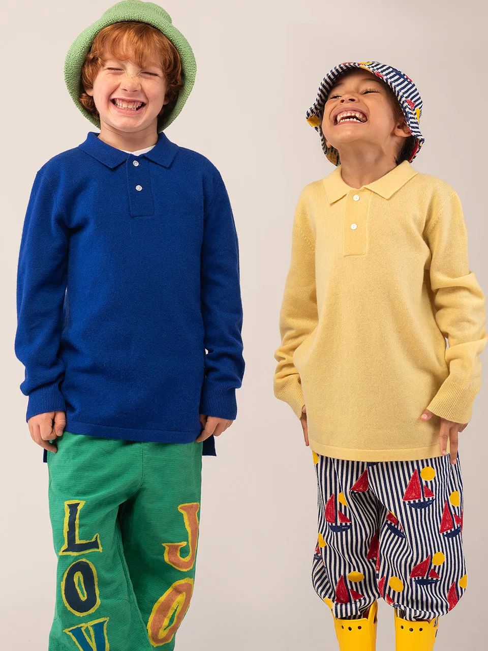 Kids Polo Sweater_Yellow