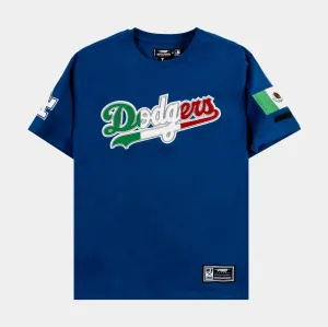 Los Angeles Dodgers x Mexico Mens Short Sleeve Shirt (Blue)