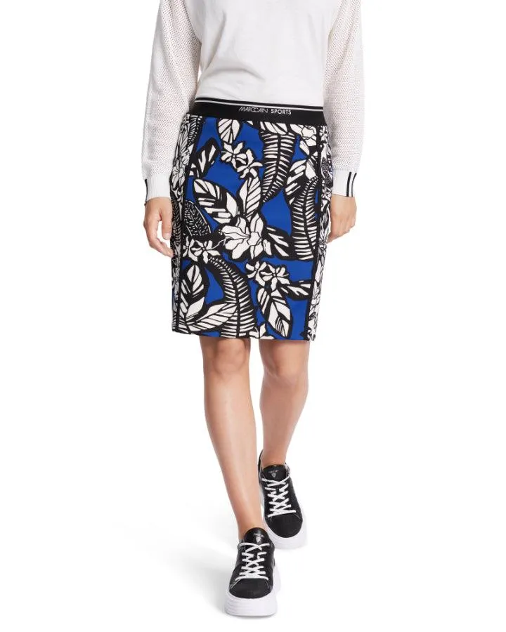 Marc Cain Floral Pattern Mix Mini Skirt