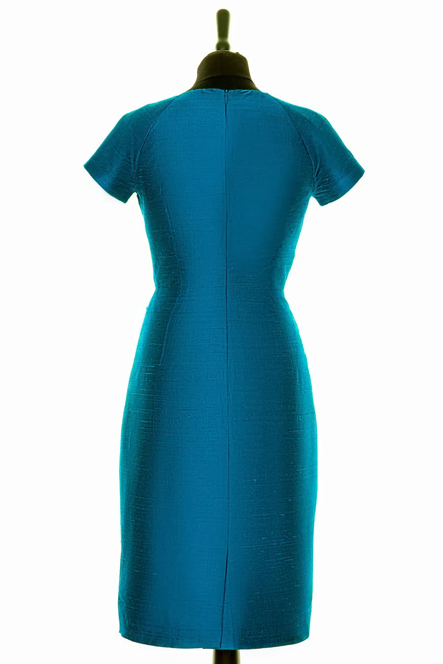 Marilyn Dress in Kingfisher Blue