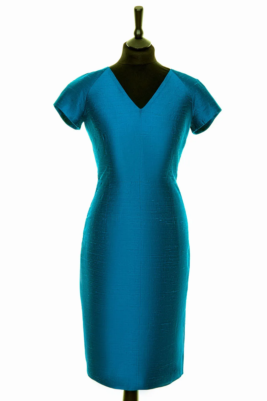 Marilyn Dress in Kingfisher Blue