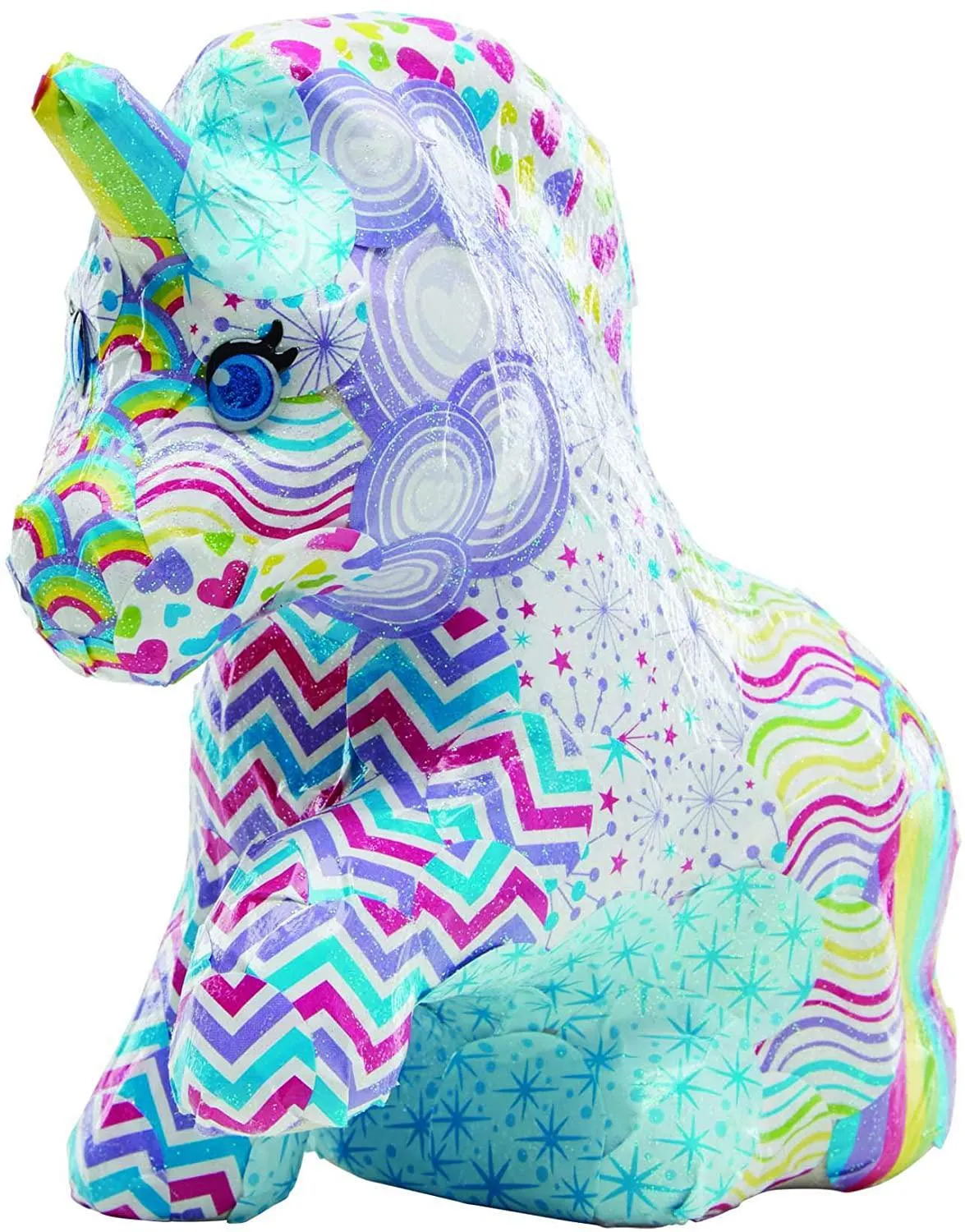 Melissa & Doug Decoupage Made Easy Unicorn Paper Mache Craft Kit with Stickers