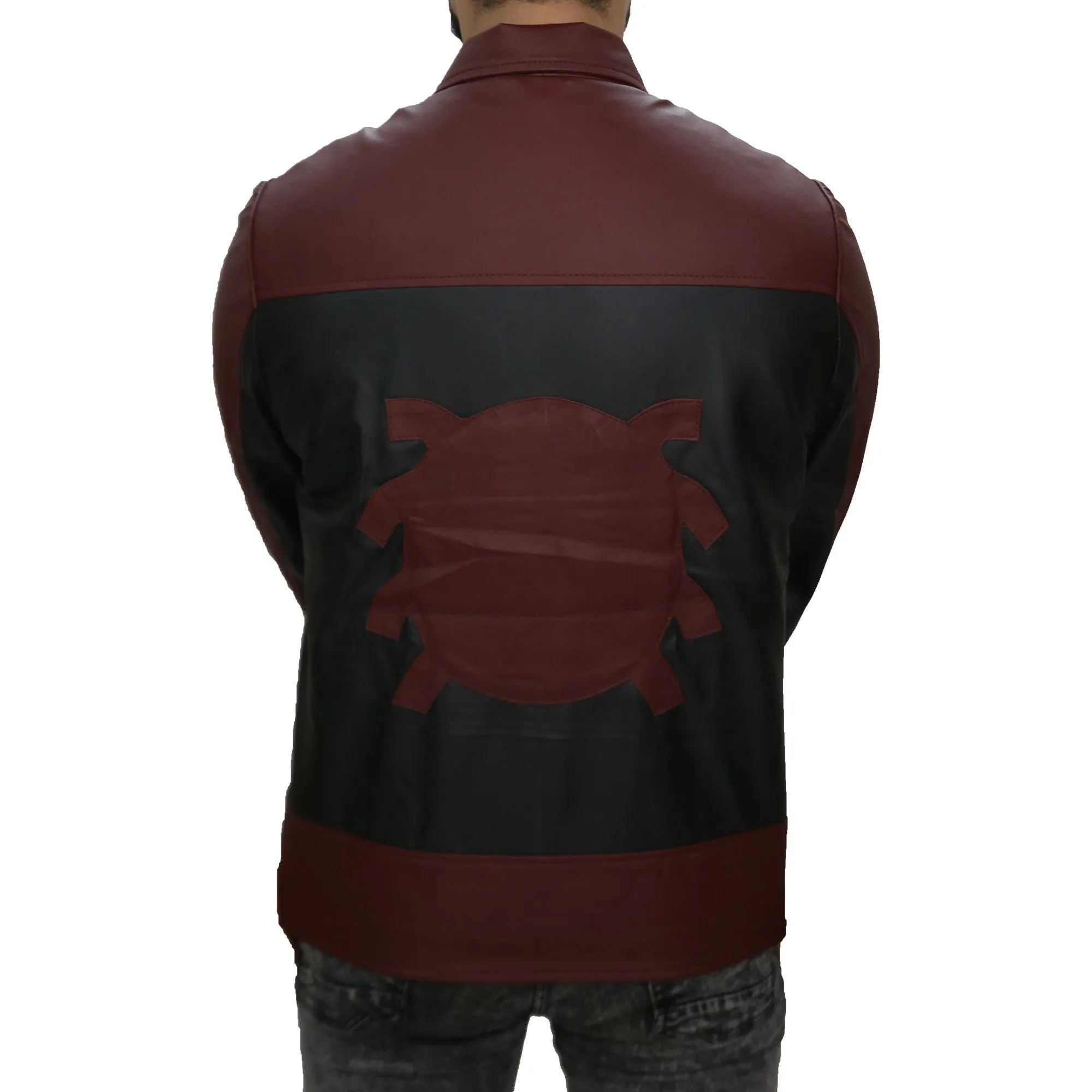 Men's Last Stand Spider Man Biker Motorcycle Leather Jacket