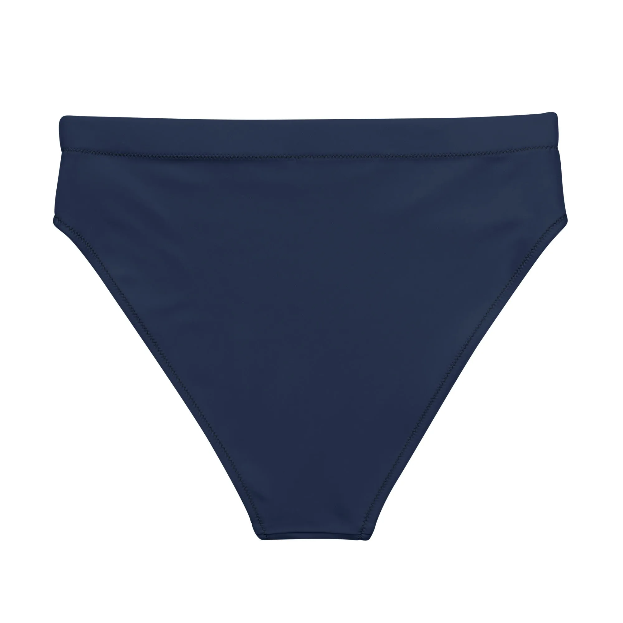 Navy Blue High Waisted Bikini Swimsuit Bottom