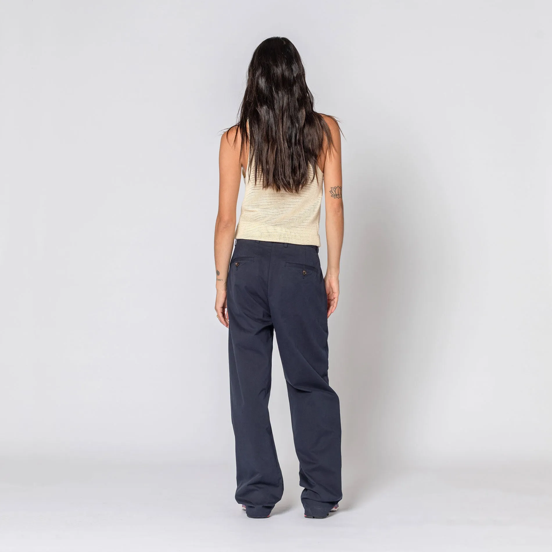 NAVY SLOUCH PANT