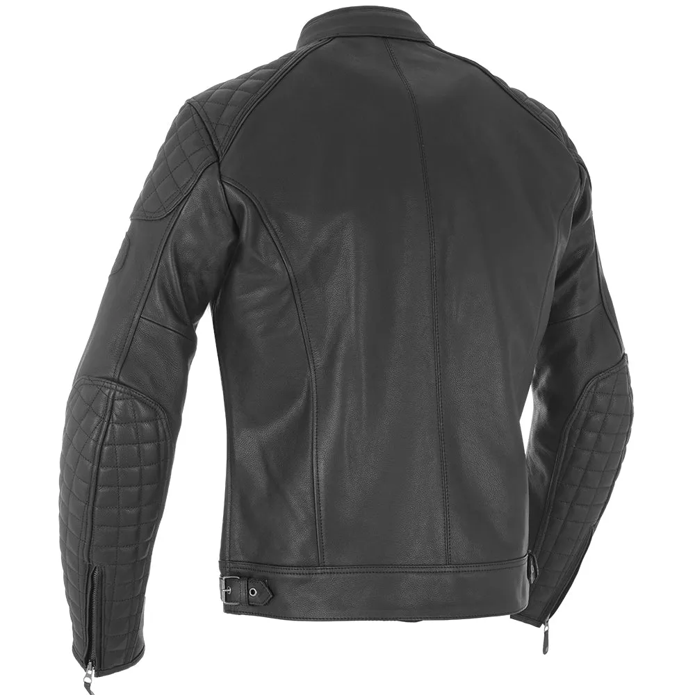 Oxford Hampton Classic Leather Jacket - Black