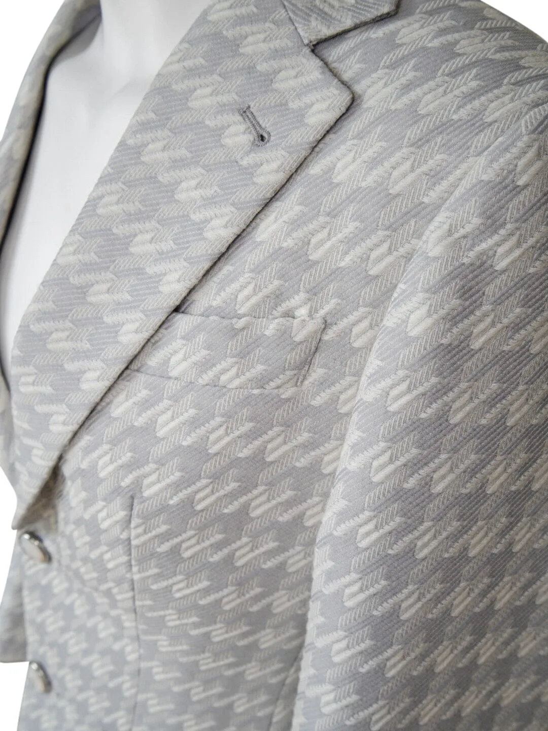 Oyster Grigio Houndstooth Jacket