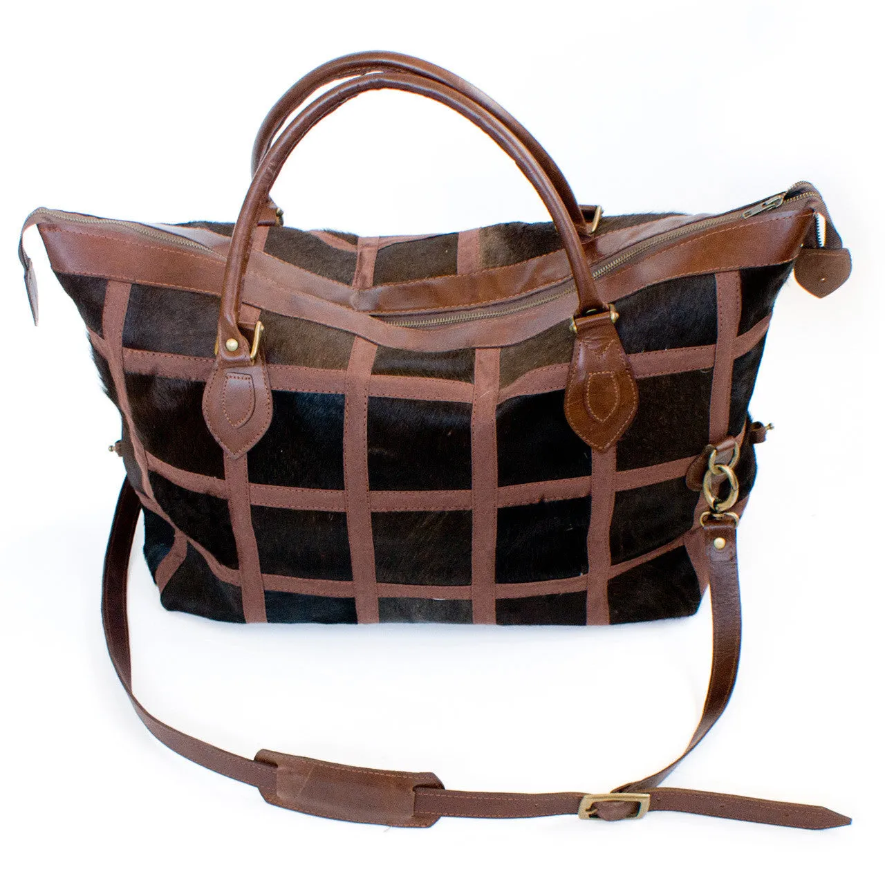 Patchwork Leather Weekender