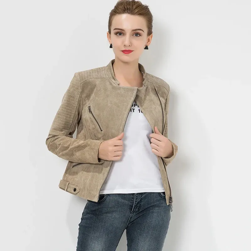 Plus Size Women's Biker Coat