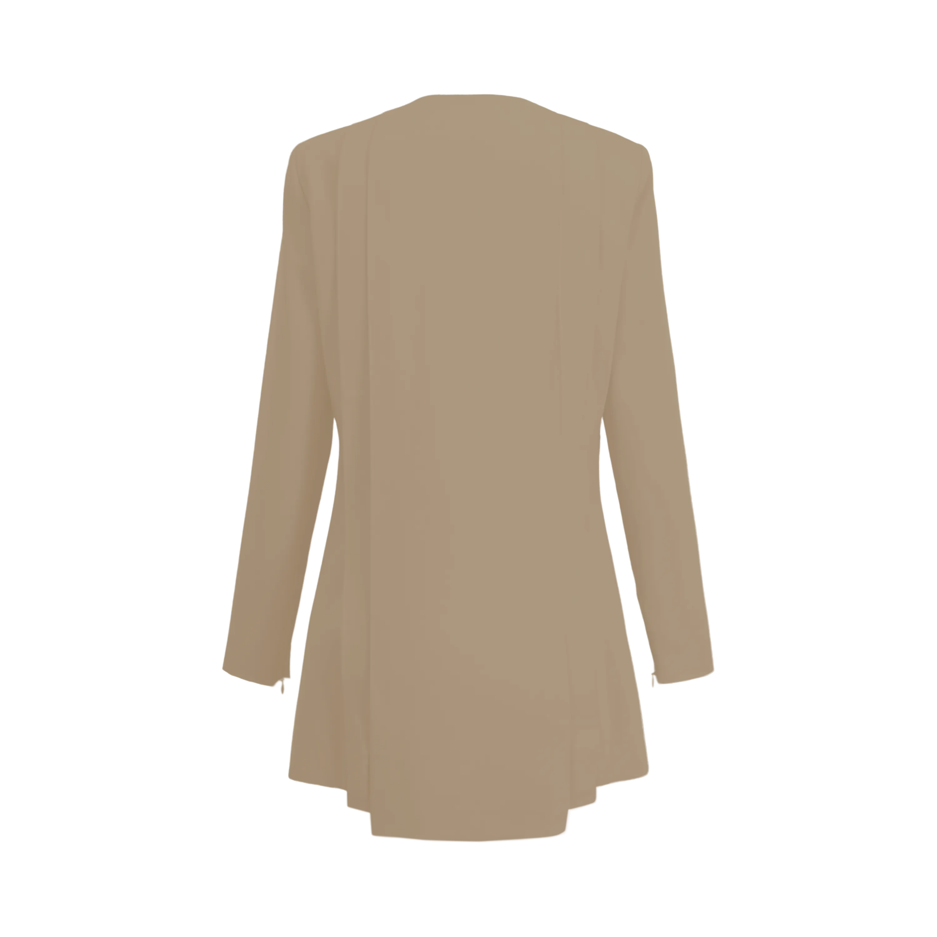 Rebel Stretch Pleated Blazer - Caramel Pop