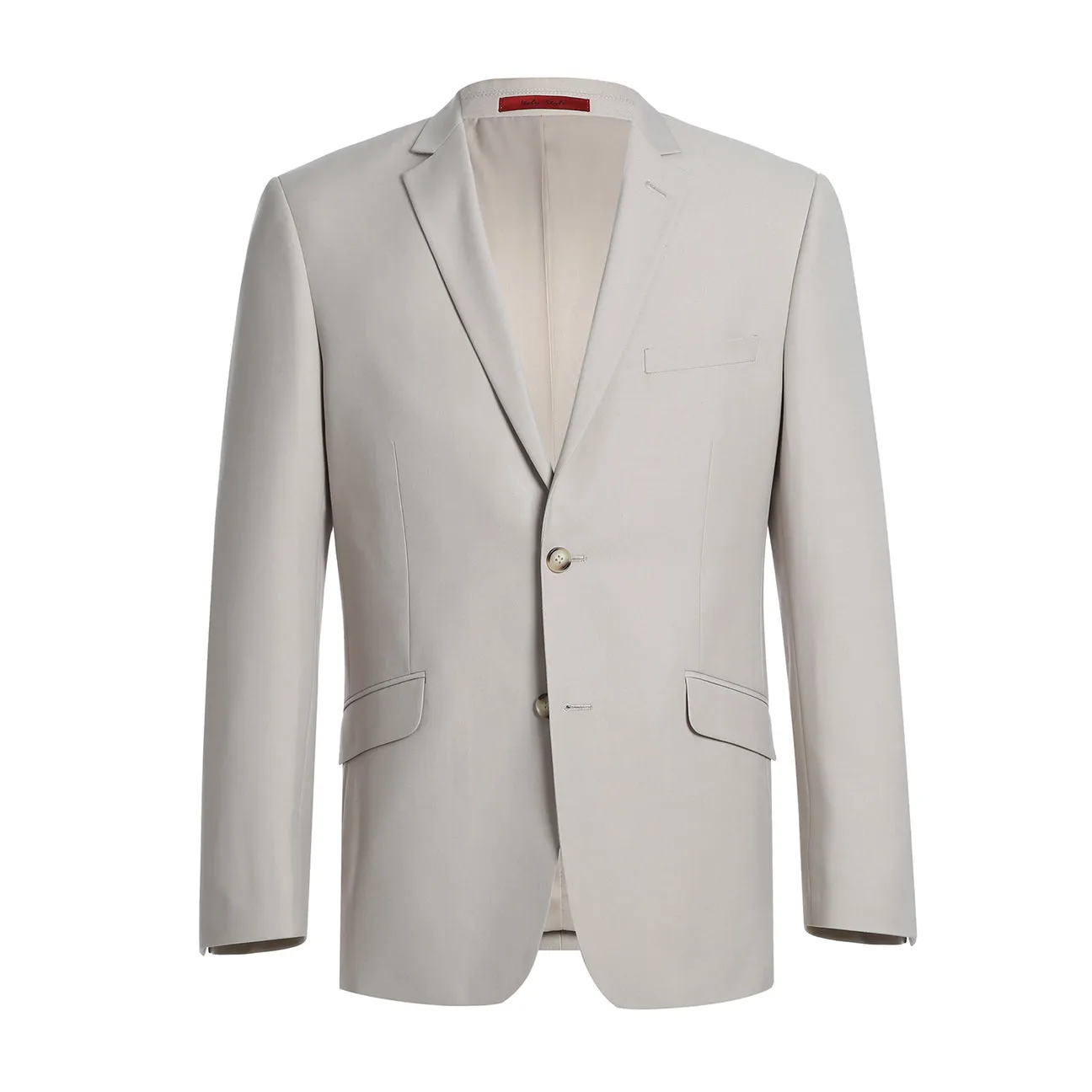 RENOIR Beige Classic Fit 2-Piece Single Breasted Notch Lapel Suit 201-84