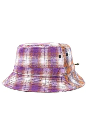 Reversible Patchwork Plaid Bucket Hat