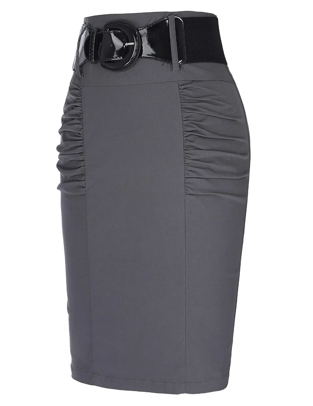 Sexy Pencil Office High Waist Skirt With Belt