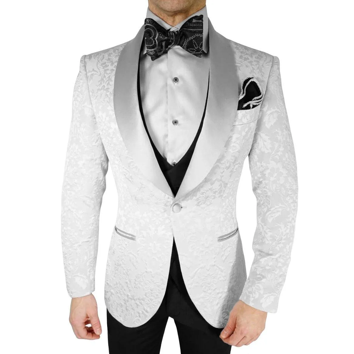 Silver Fiore Dinner Jacket