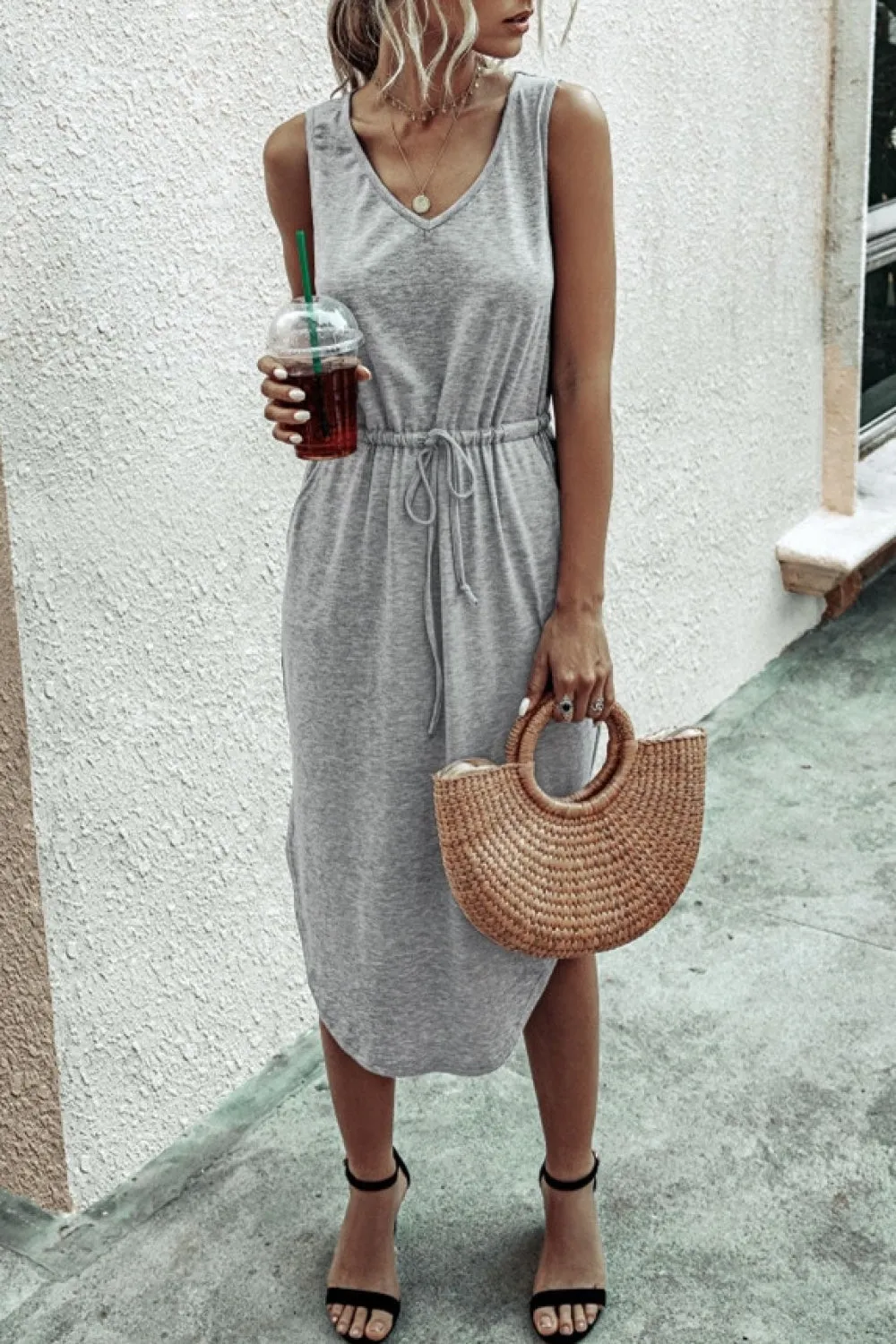 Simple Summer Vest Dress