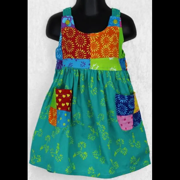 Sunny's Patchwork Dress (Ages: 2, 4, 6)